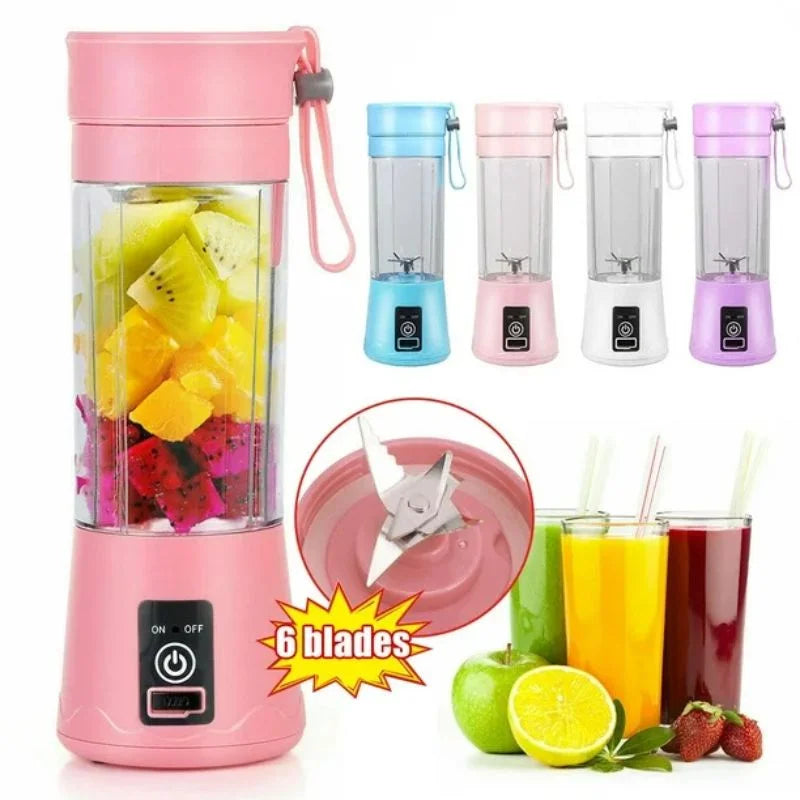 Portable 6-Blade USB Rechargeable Juicer Blende YMDS