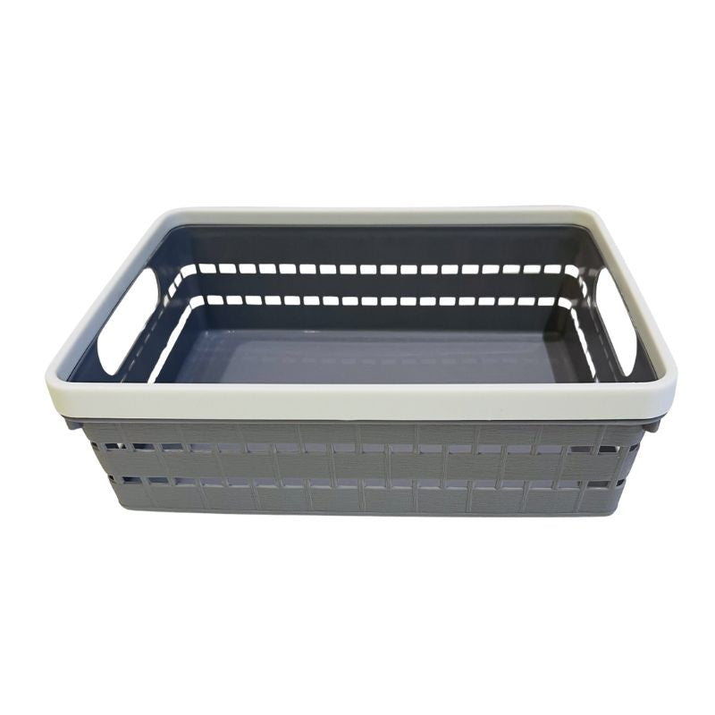 Multi-Purpose Woven Plastic Storage Basket YMDS