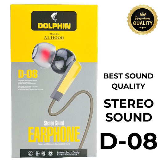 Dolphin D-08 Handsfree | Stereo Sound Earphones