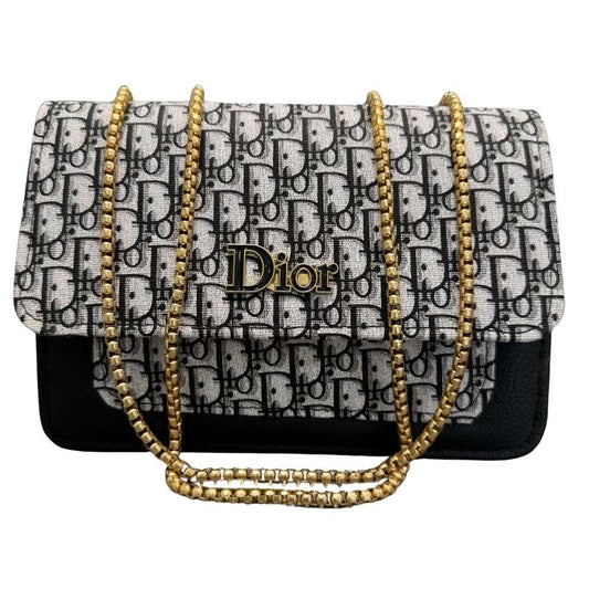 Black | Dior Oblique Canvas & Leather Flap Clutch YMDS