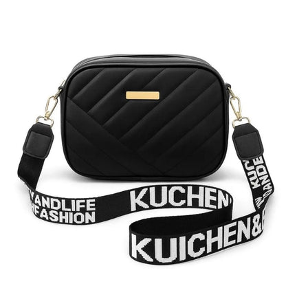 Black Leather Handbag for Girls & Women | Stylish Shoulder & Crossbody Bag | Daily Use & Gift YMDS