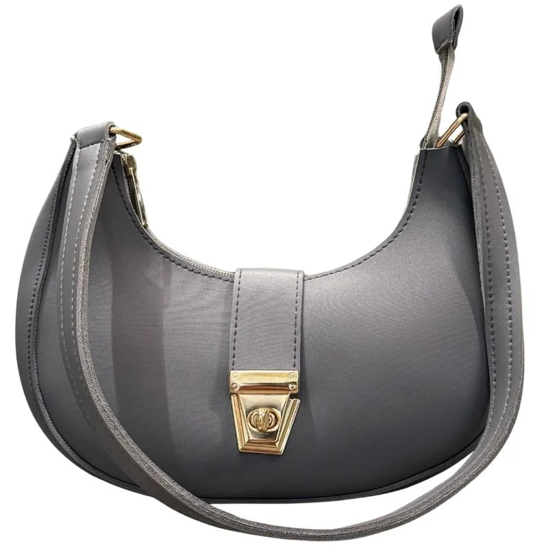 Crescent Luxury Faux Leather Shoulder Bag YMDS
