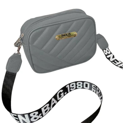 Gray Leather Handbag for Girls & Women YMDS