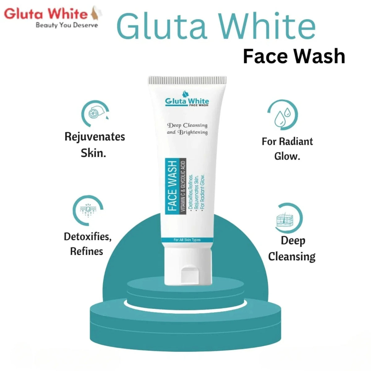 Gluta White Face Wash YMDS