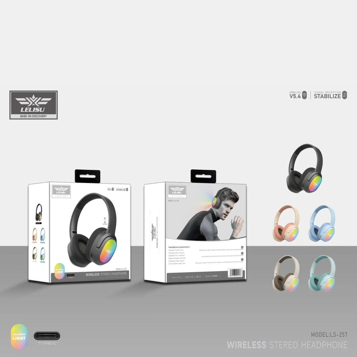 Lelisu LS-257 Wireless Stereo Headphones YMDS