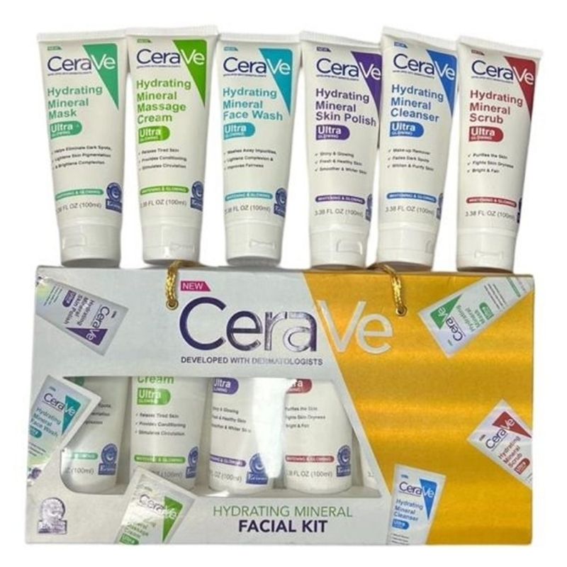 Pack of 6 – CeraVe Hydrating Mineral Facial Kit YMDS
