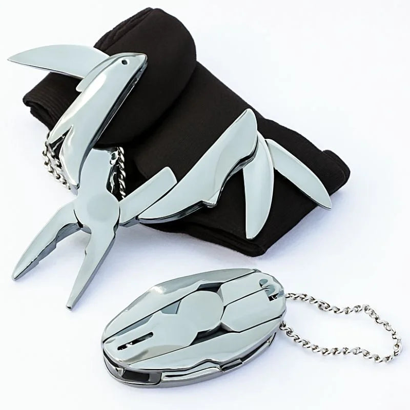 Stainless Steel Outdoor Portable Multitool Plier Knife YMDS