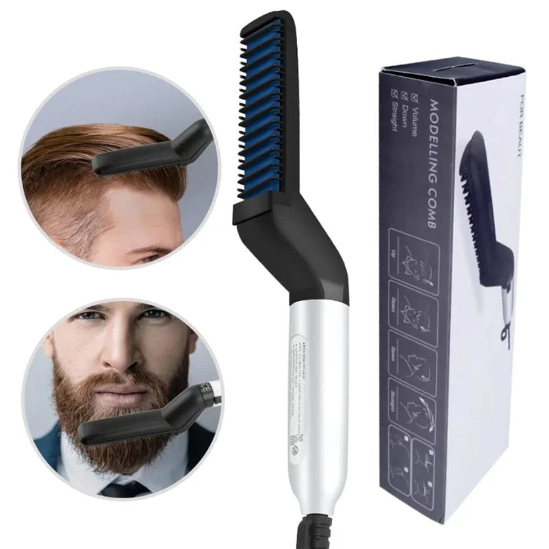 Hair & Beard Straightener Comb for Men YMDS