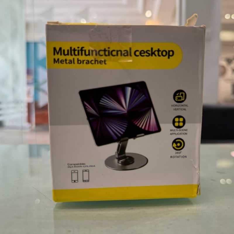 Multi-Angle 360° Rotating Metal Phone & Tablet Stand YMDS