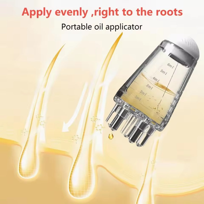 2-in-1 Scalp Root Hair Oil Applicator Comb YMDS