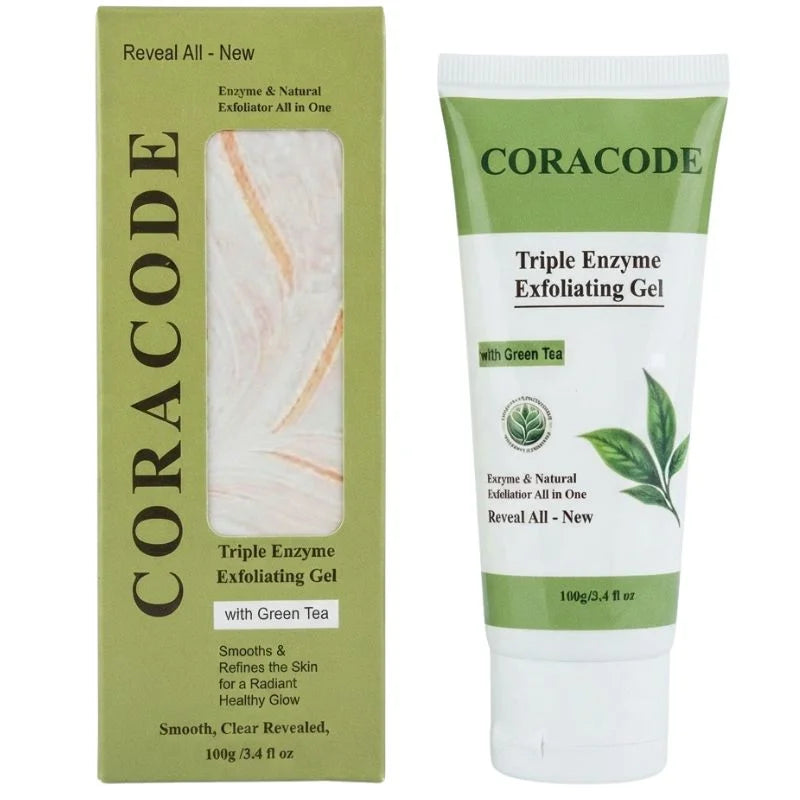 Coracode Triple Enzyme Exfoliating Gel With Green Tea YMDS