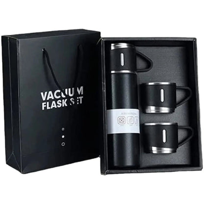 3 Cup 500ML Double-Layer Stainless Steel Vacuum Flask Set YMDS