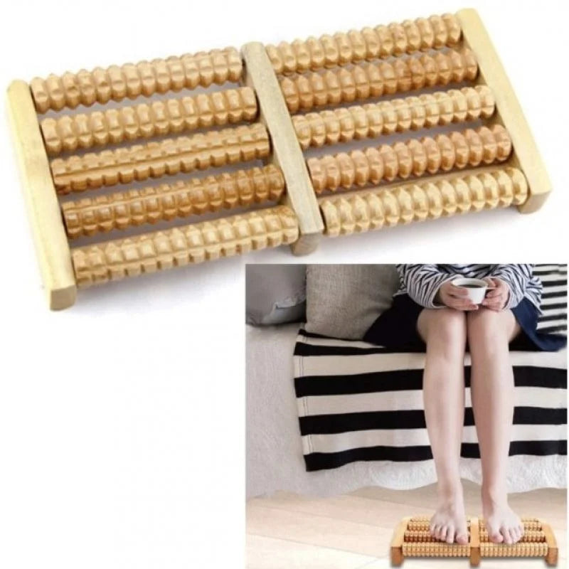 Wooden Foot Roller Massager YMDS