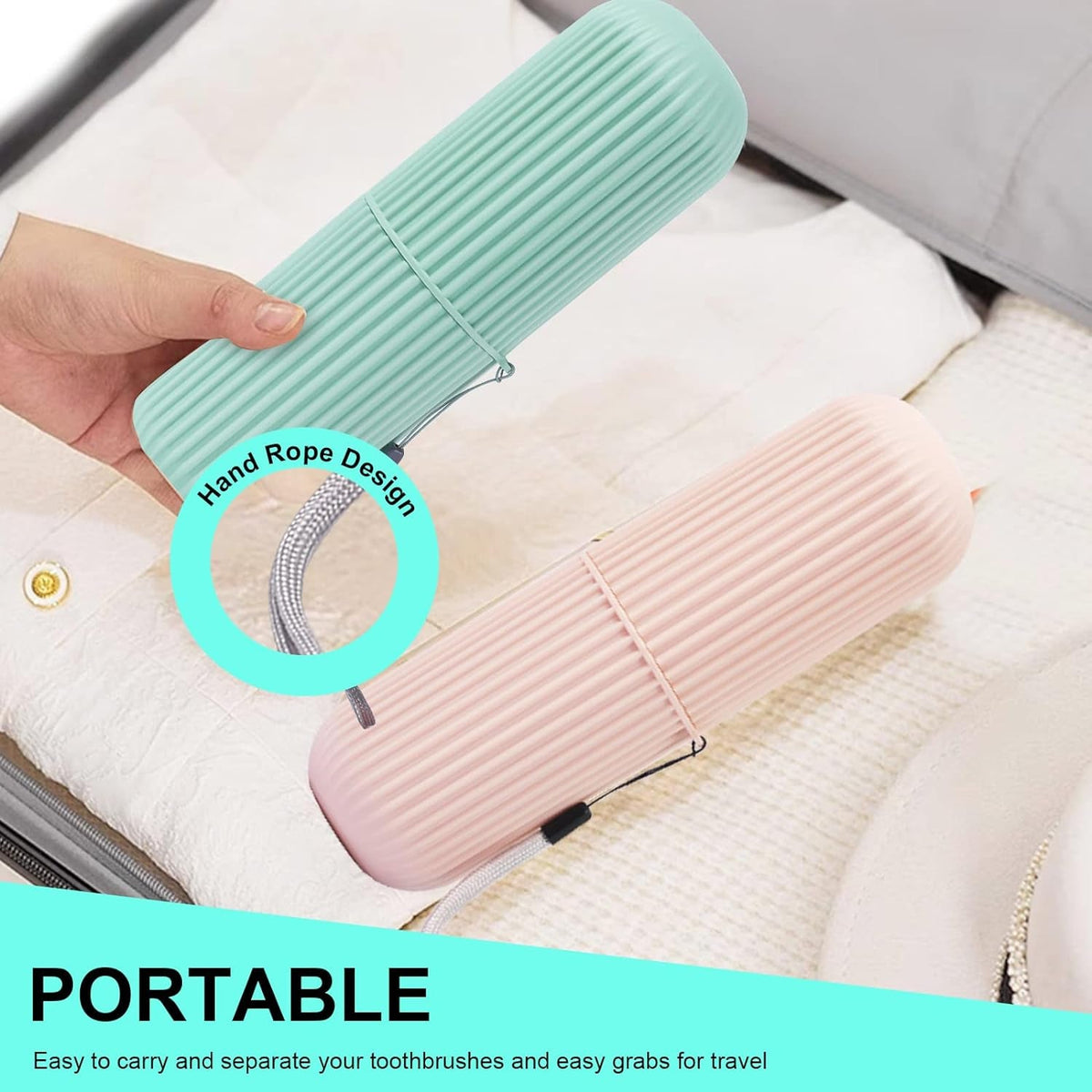 Portable Toothbrush & Toothpaste Holder Case YMDS