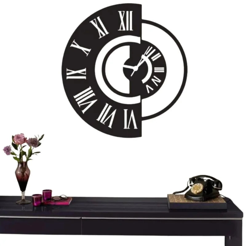 3D DIY Wooden Wall Clock YMDS