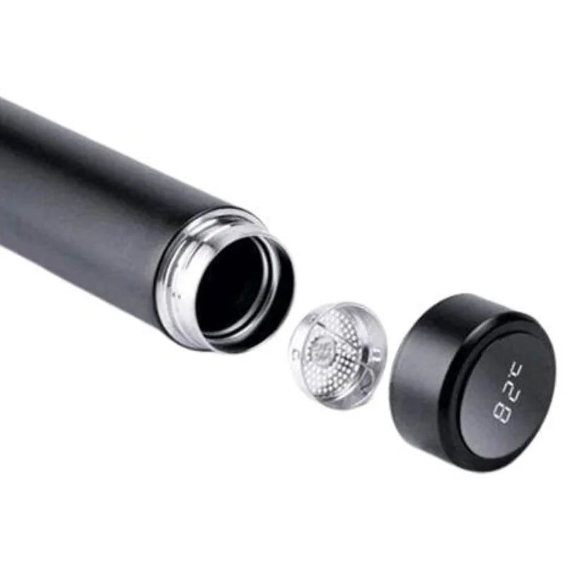 LED Temperature Display Water Bottle Stars Design YMDS