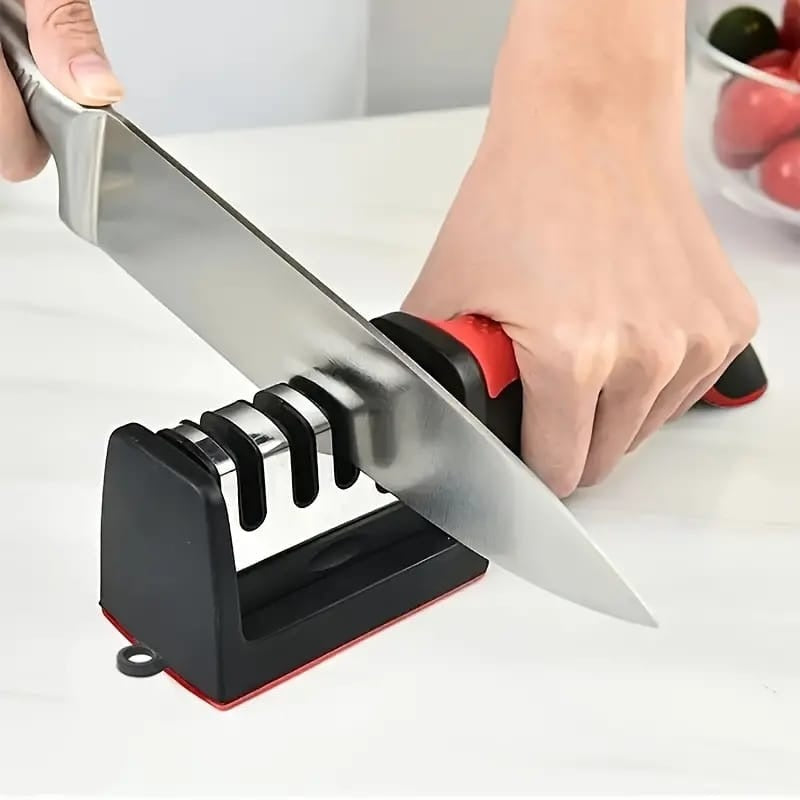 3-in-1 Knife Sharpener Set with Ceramic Peeler | 3-Stage Blade Restorer YMDS