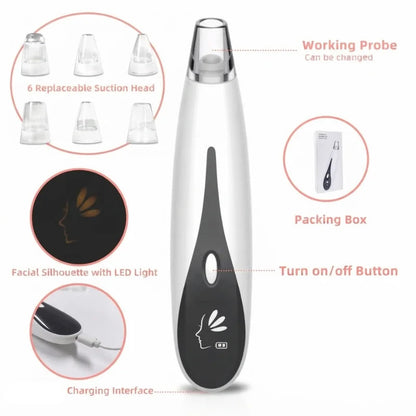 Rechargeable Blackhead Remover Vacuum Cleaner YMDS
