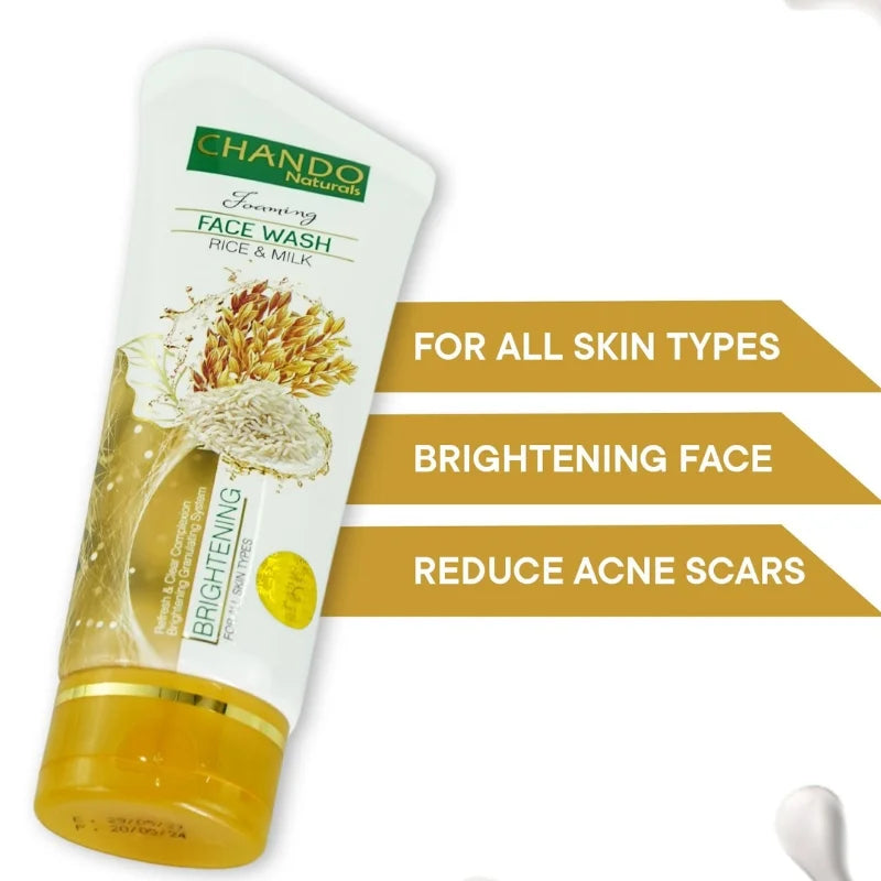 Face Wash | Chando Rice & Milk Brightening Face Wash 100ml YMDS