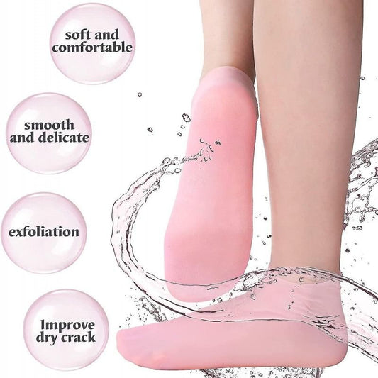 Silicone Jelly Socks | Ultra-Moisturizing Gel Foot Care & Spa Therapy | Without Box YMDS
