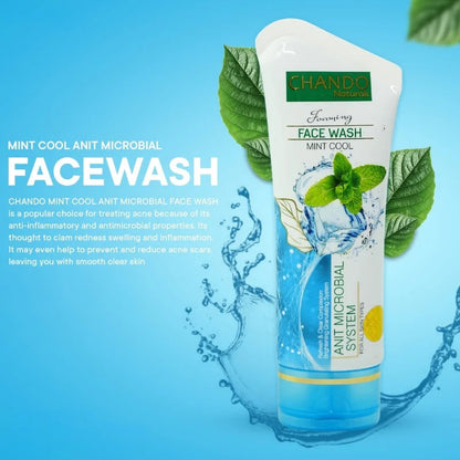 Face Wash | Chando Naturals Mint Cool Anti-Microbial Face Wash 100ml YMDS