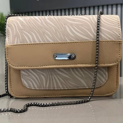 Luxury Women’s Shoulder Bag in Beige Faux Leather for Casual, Work, and Formal Use YMDS