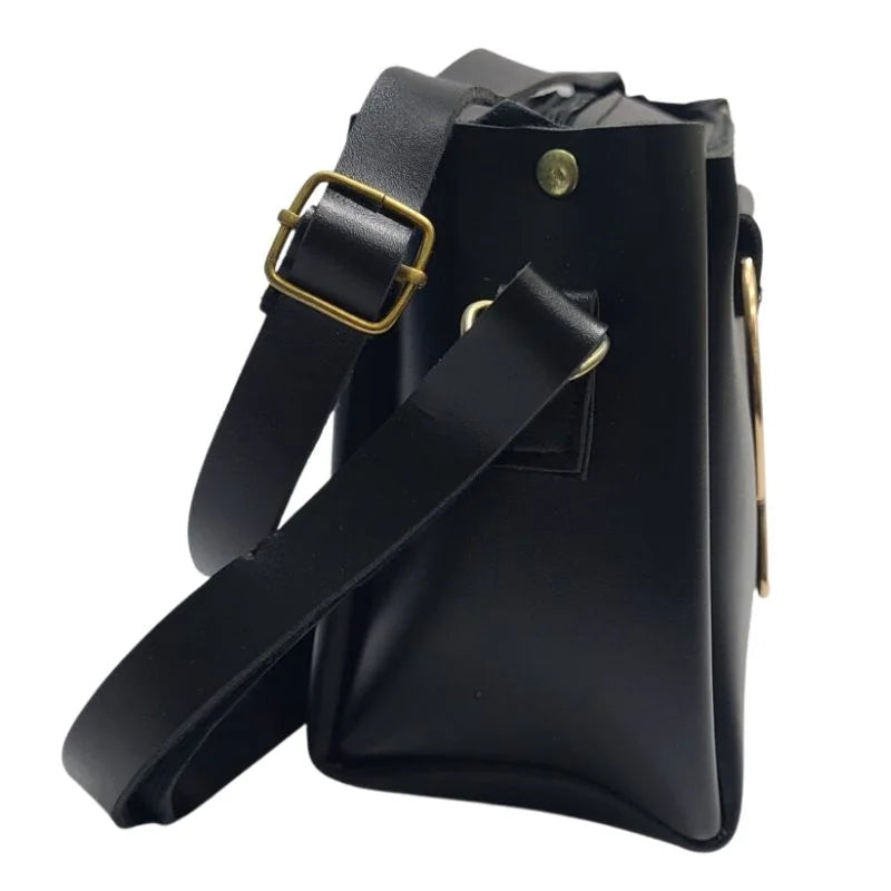 Black Elegant Cat Handle Handbag for Girls & Ladies YMDS