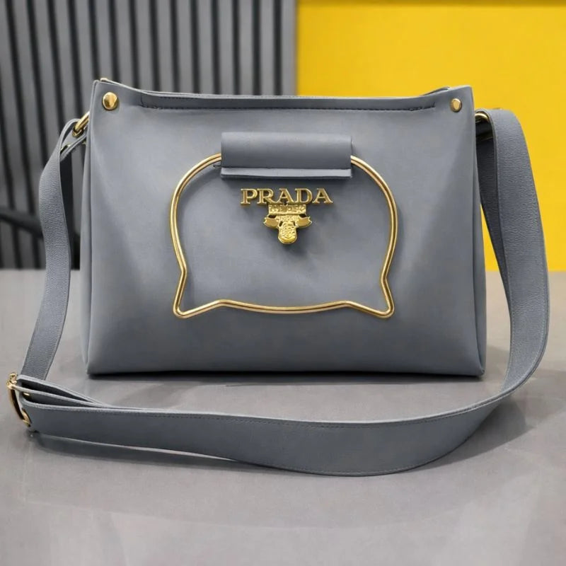 Gray Elegant Cat Handle Handbag for Girls & Ladies YMDS