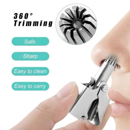Manual Stainless Steel Nose & Ear Hair Trimmer YMDS
