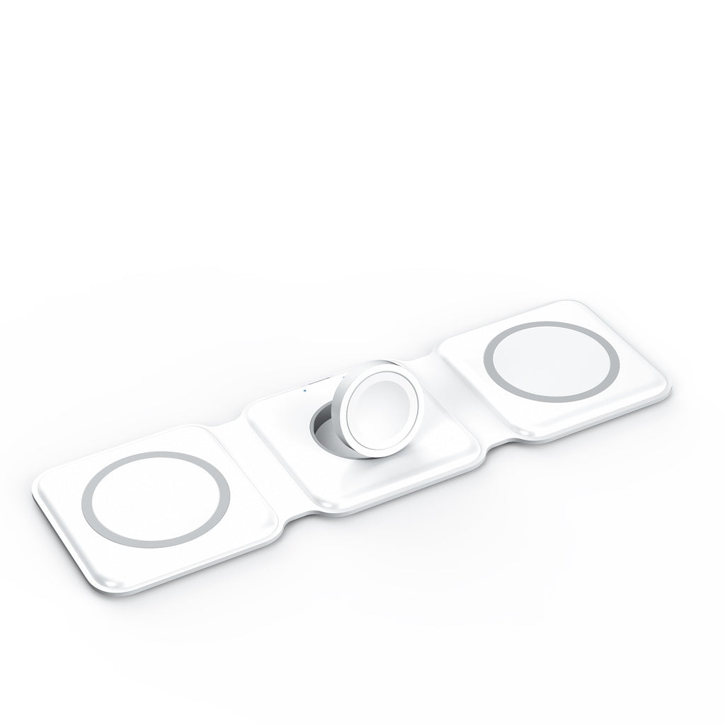 3-in-1 Foldable Magnetic Wireless Charger 15W YMDS