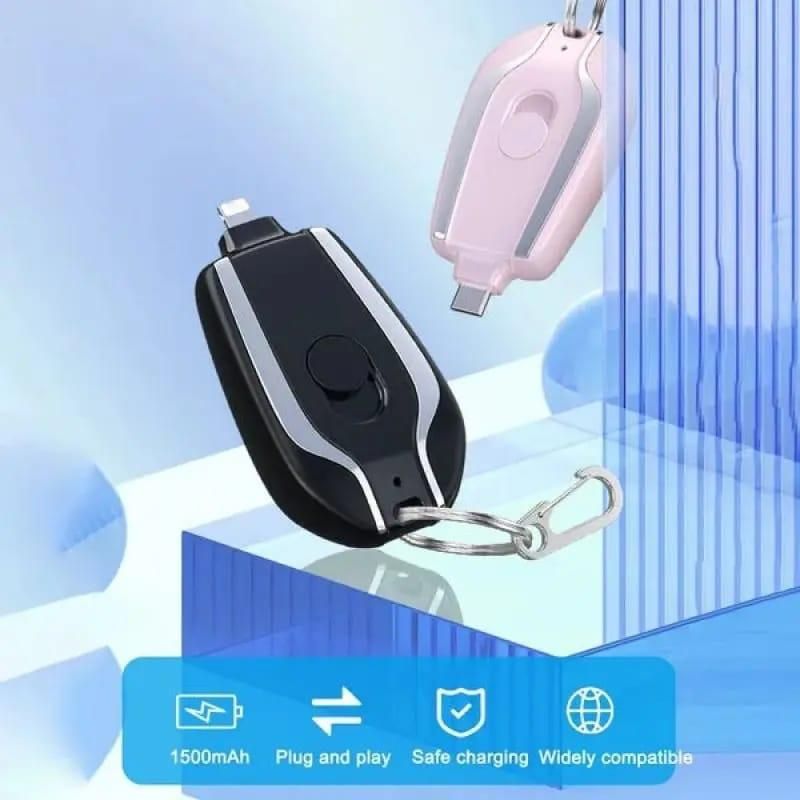Mini Keychain Power Bank | Ultra-Compact 1500mAh YMDS