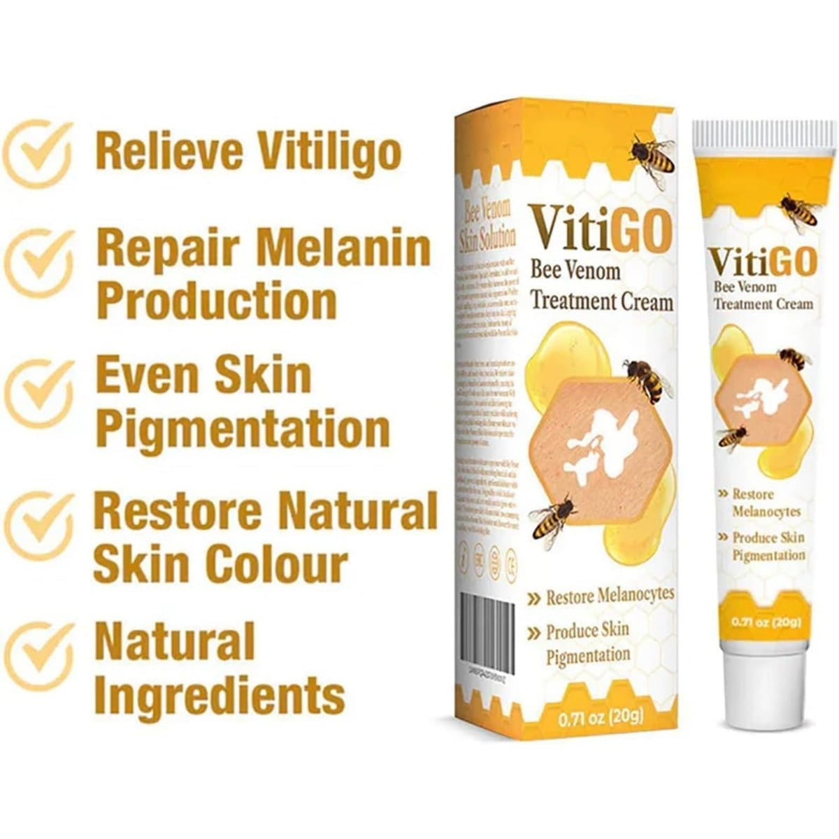 Vitigo Bee Venom Treatment Cream YMDS