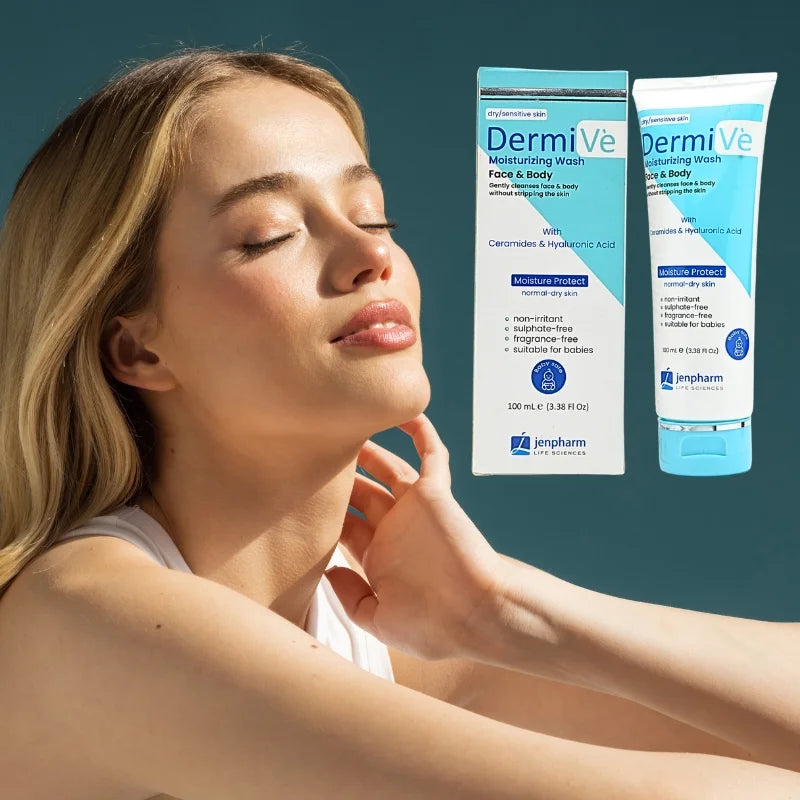 DermiVe Moisturizing Wash Face & Body 100ml | Jenpharm YMDS