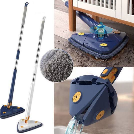 360° Twist Rotatable Triangle Mop with Long Handle YMDS