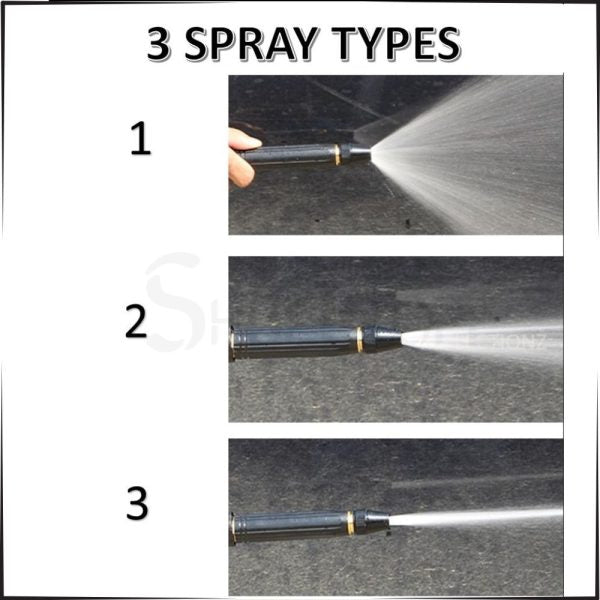 Metal High-Pressure Adjustable Nozzle Water Spray Gun YMDS