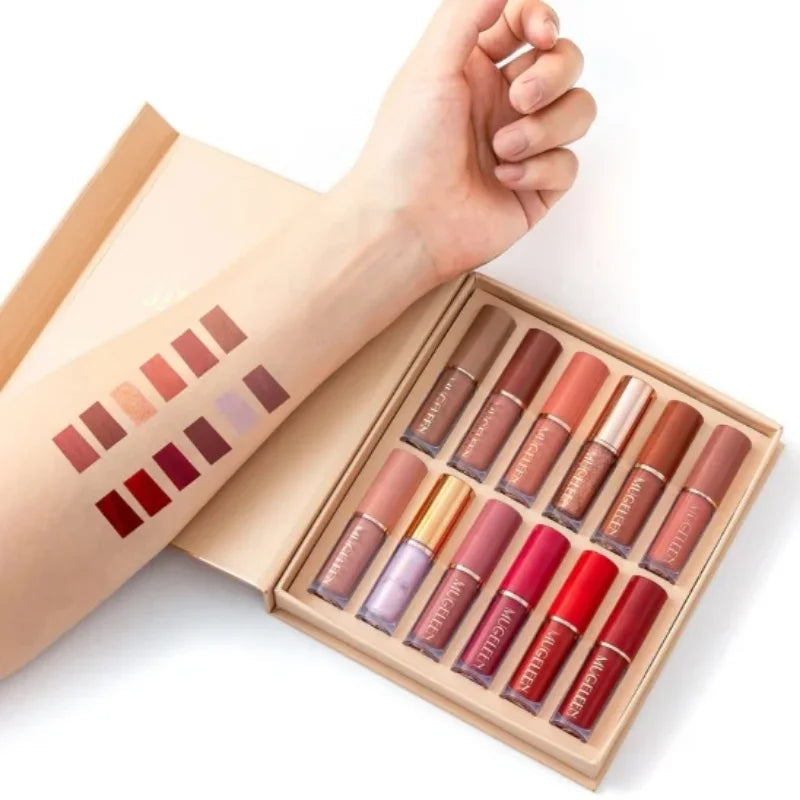 12 Pcs Mocallure Matte Liquid Lipstick Set YMDS