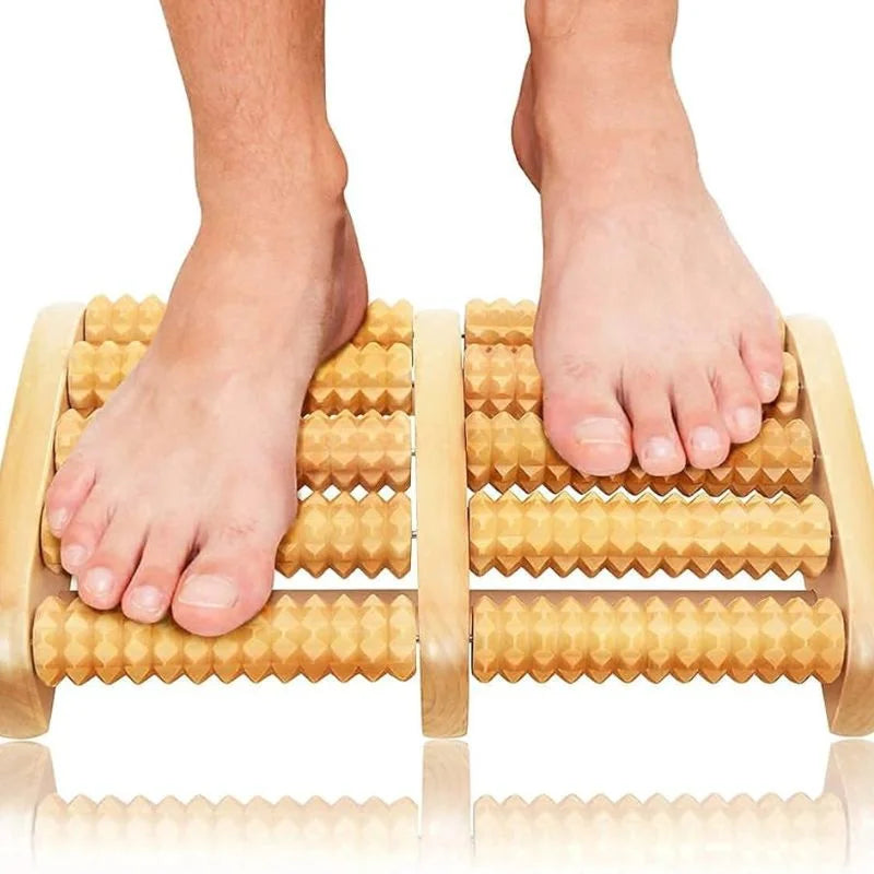 Wooden Foot Roller Massager YMDS