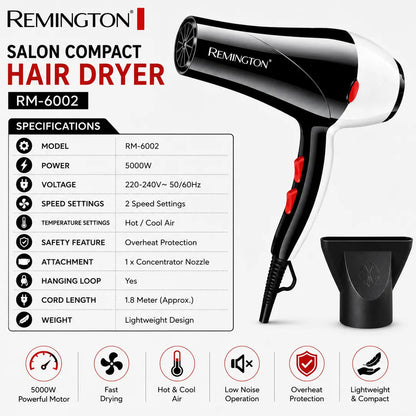 Remington Hair Dryer RM-6002 HHC