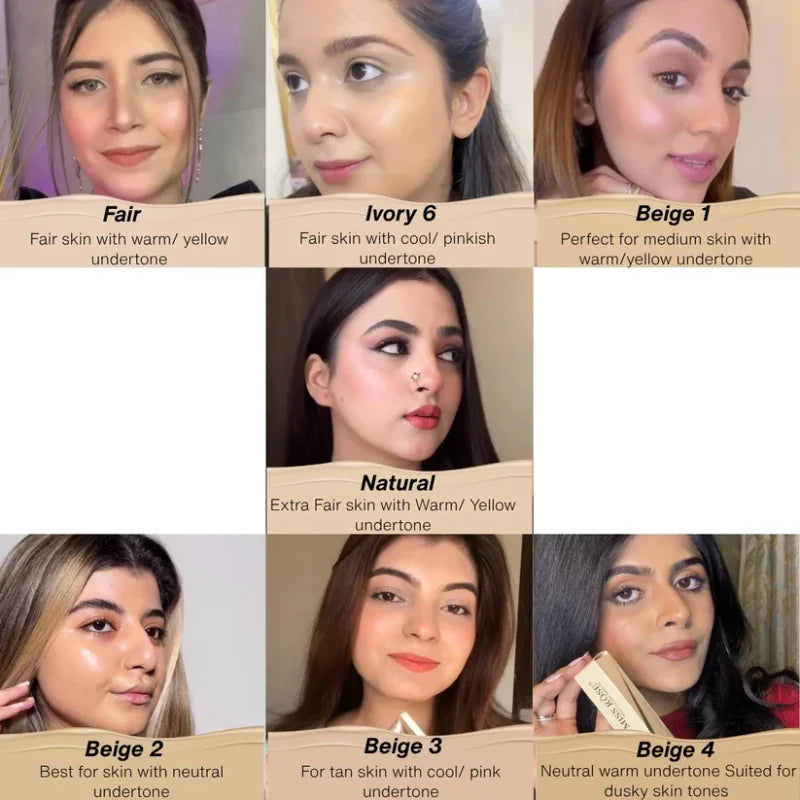 Beige 2 | Miss Rose Silk Flawless Foundation YMDS