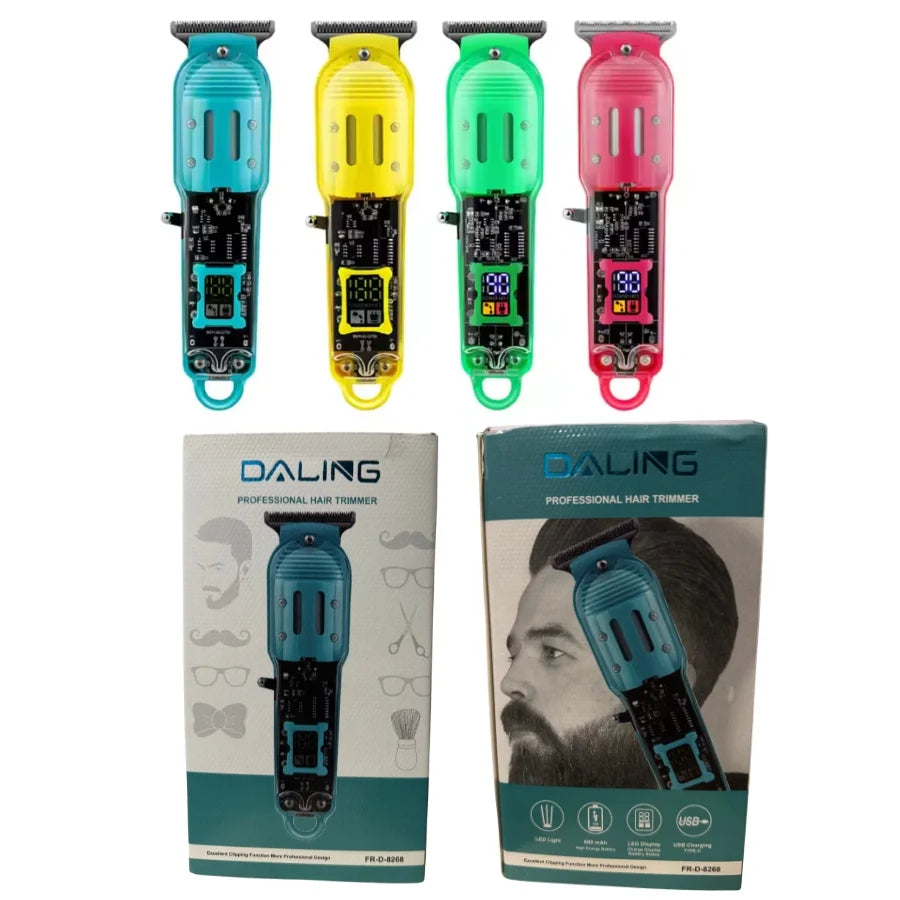 Daling Transparent LCD Electric Hair Trimmer YMDS