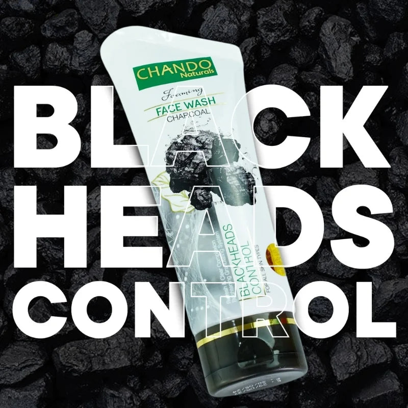 Chando Naturals Charcoal Blackheads Control Face Wash 100ml YMDS