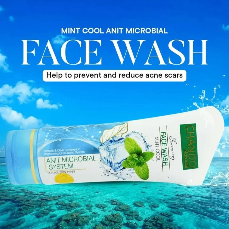 Face Wash | Chando Naturals Mint Cool Anti-Microbial Face Wash 100ml YMDS