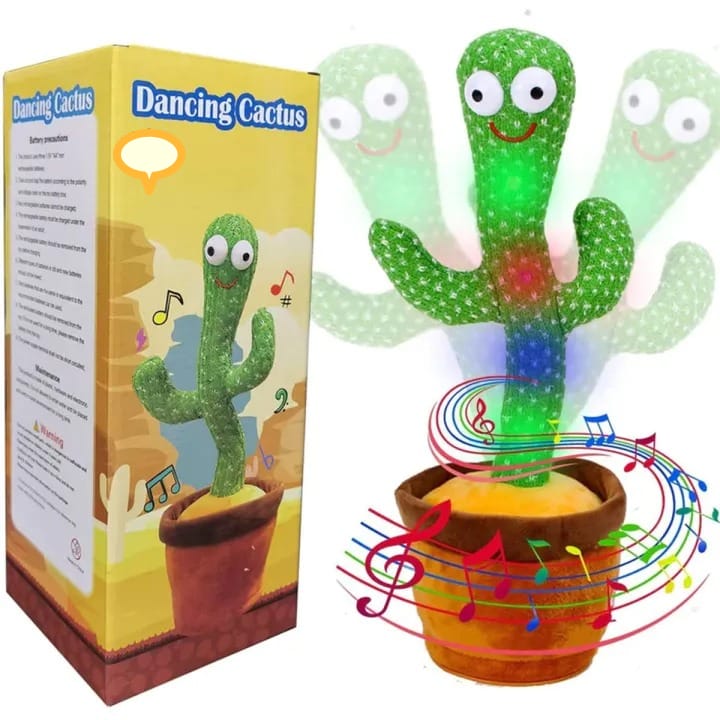 Rechargeable Dancing Cactus Toy with Hat YMDS