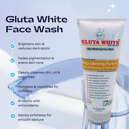 Gluta White Skin Whitening Face Wash YMDS
