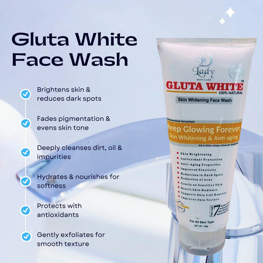 Gluta White Skin Whitening Face Wash YMDS