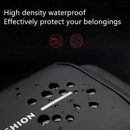 Black Multifunction Anti-Theft USB Charging Crossbody Shoulder Bag YMDS