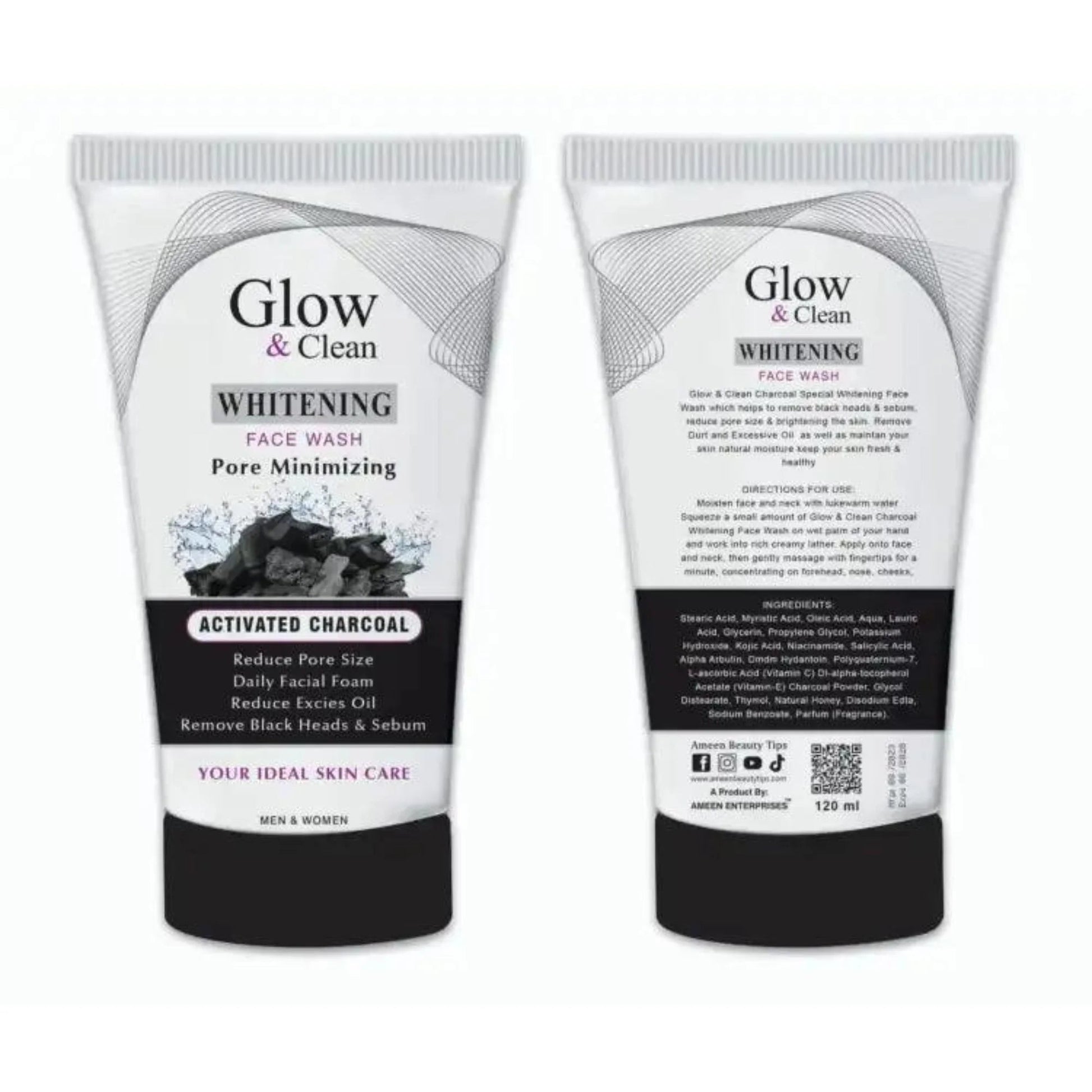 Glow & Clean Charcoal Face Wash YMDS