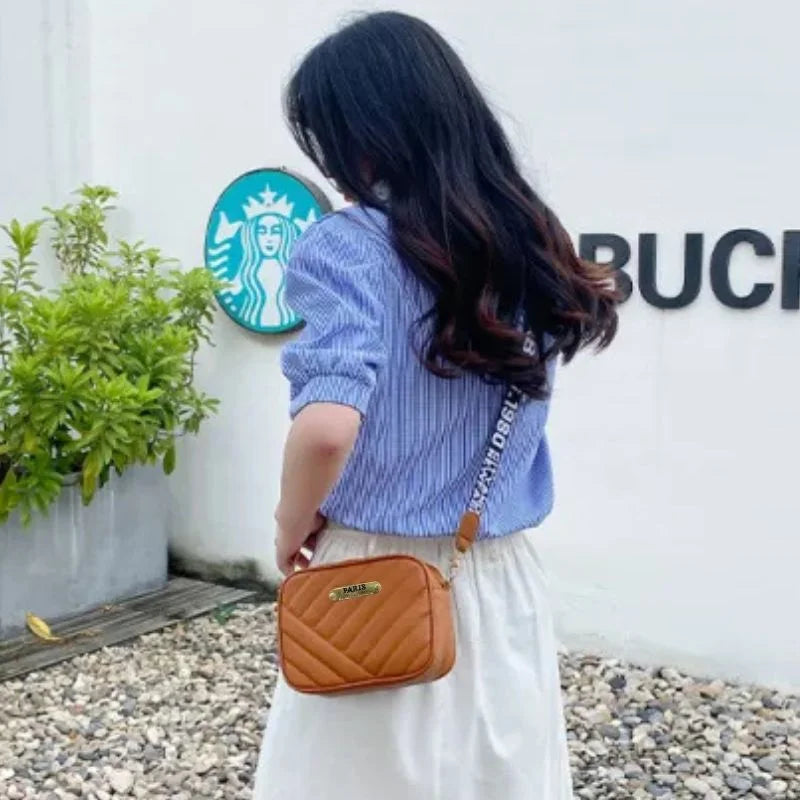 Brown Leather Handbag for Girls & Women YMDS