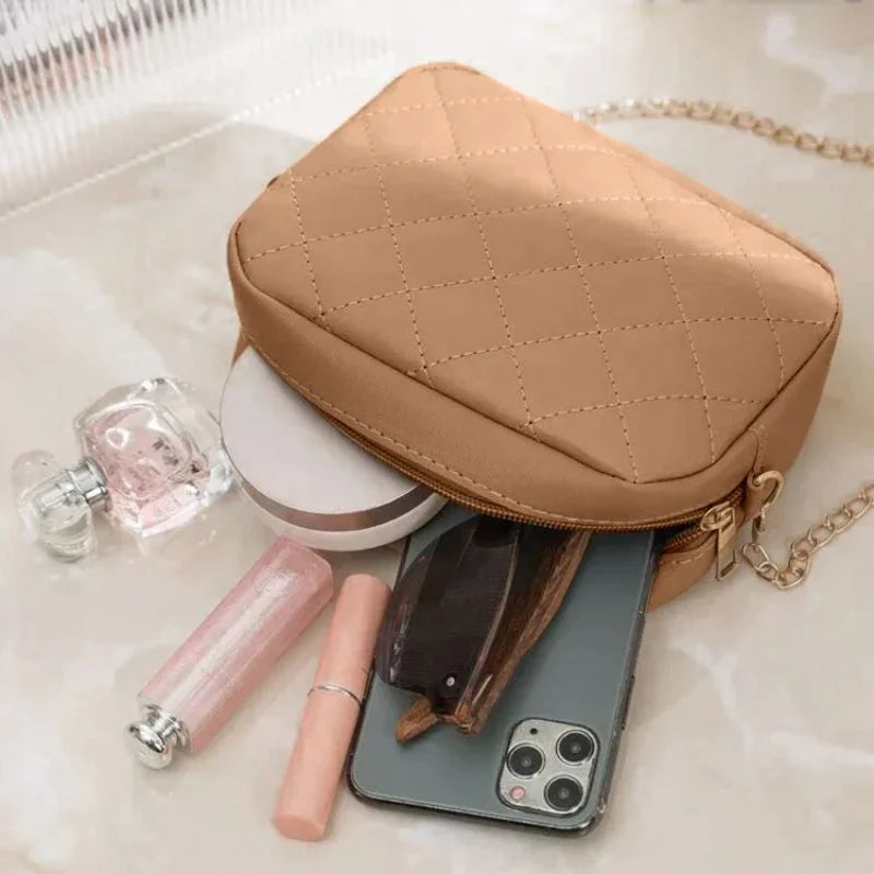 Aura Cream Leather Handbag for Girls & Women YMDS