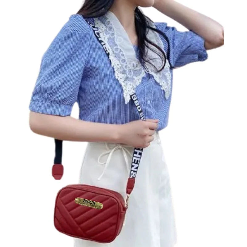 Maroon Leather Handbag for Girls & Women YMDS